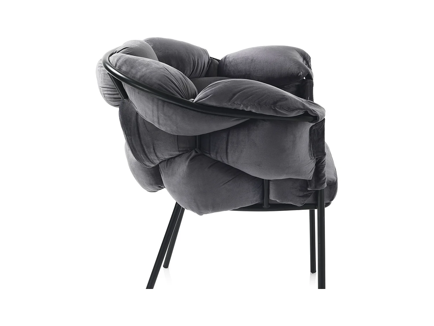 Set de 2 Fauteuils LUCY gris