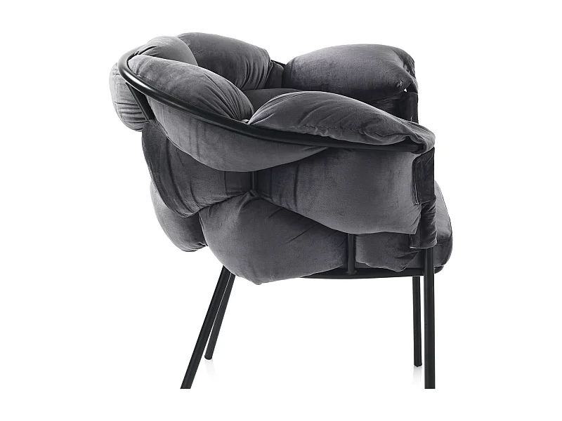 Set de 2 Fauteuils LUCY gris