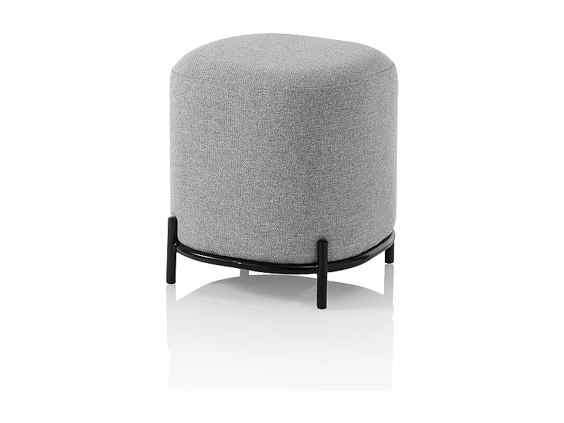 Pouf ELLY gris clair