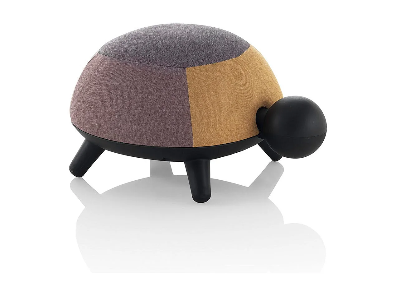 Pouf KAME B en tissu multicolore et polypropylène