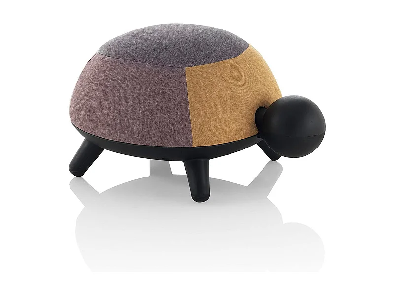 Pouf KAME B en tissu multicolore et polypropylène