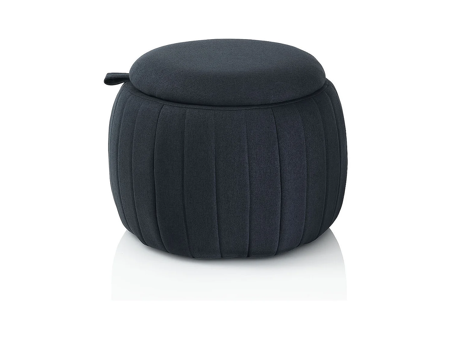 Pouf avec conteneur NAV bleu