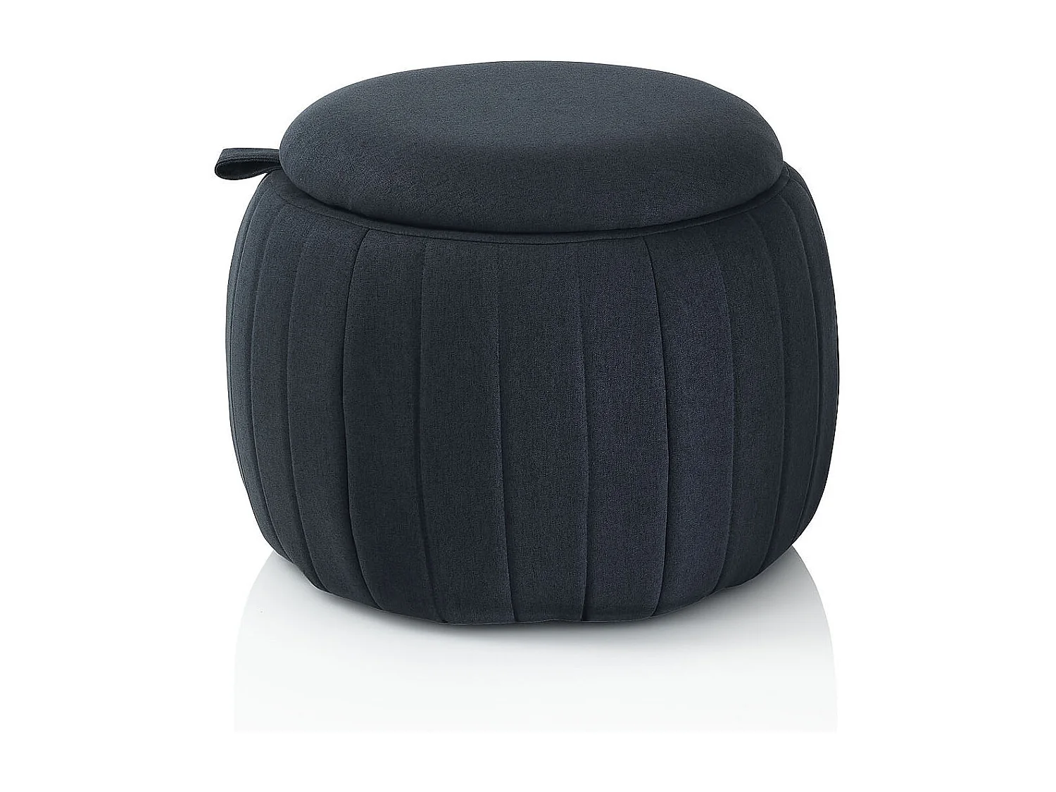 Pouf avec conteneur NAV bleu
