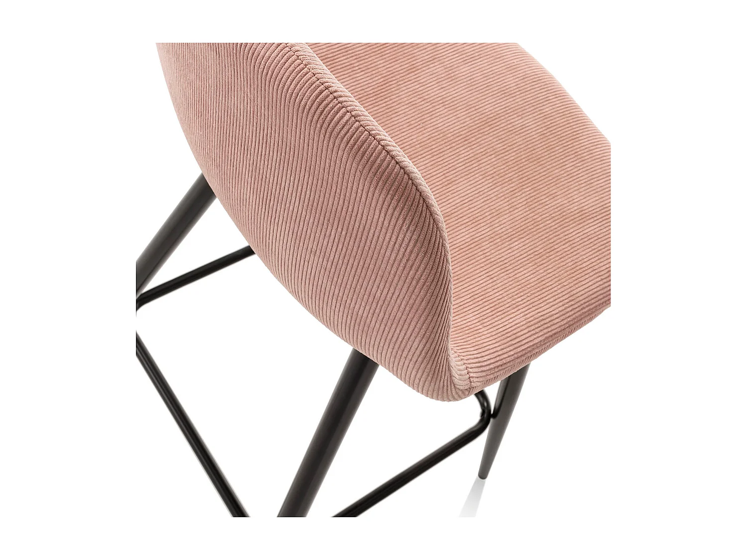 Set de 2 Tabourets SPIKE rose antique