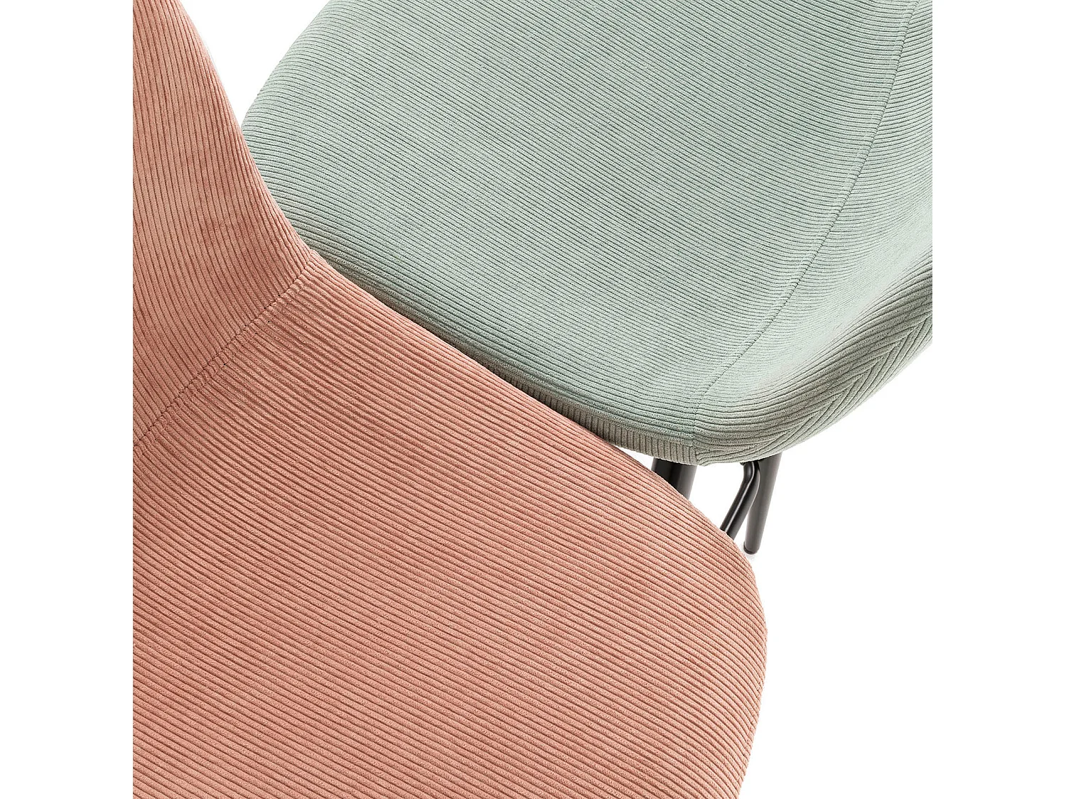 Set de 2 Tabourets SPIKE rose antique