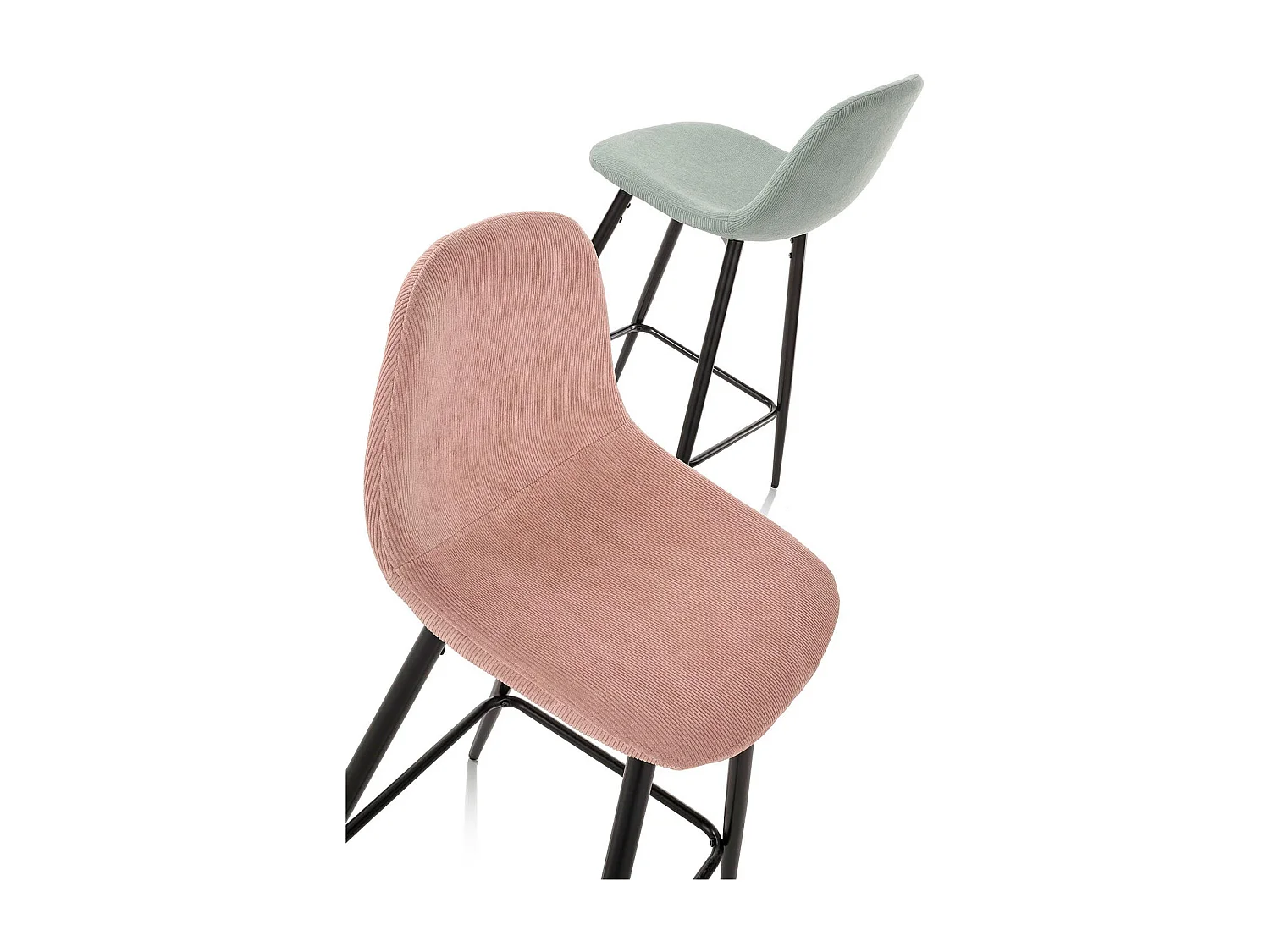 Set de 2 Tabourets SPIKE rose antique