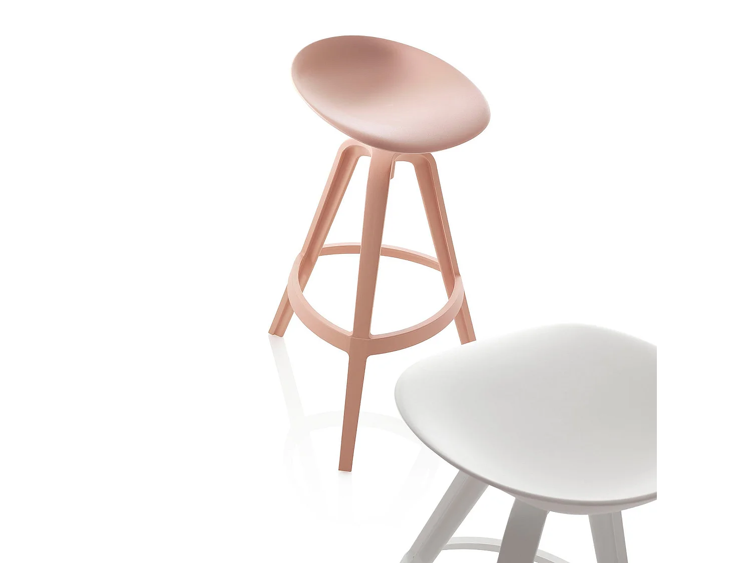 Set de 2 Tabourets intérieur/extérieur COLBY rose