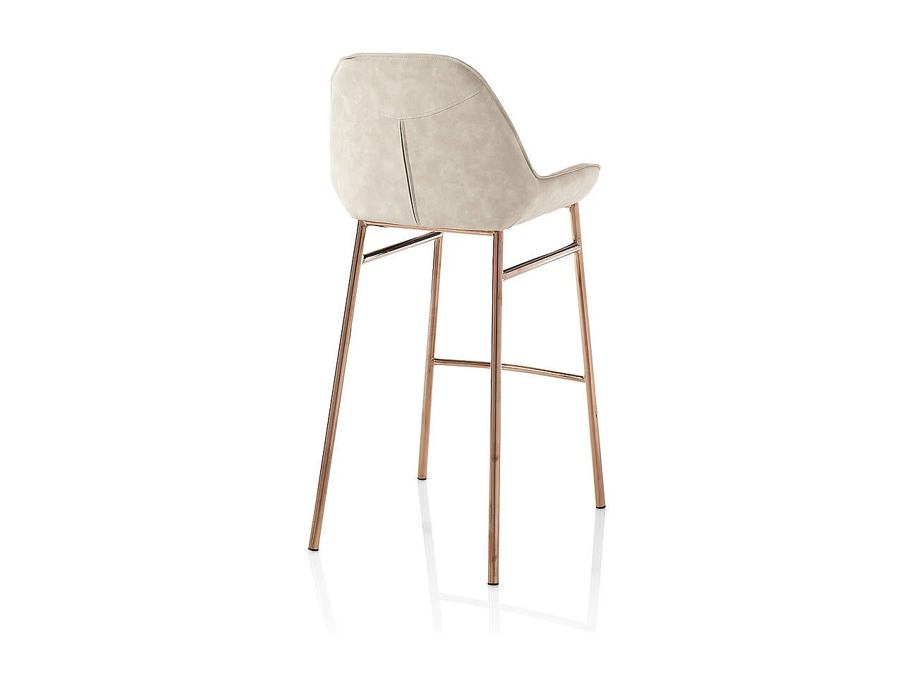 Set de 2 Tabourets NISIDA beige melange