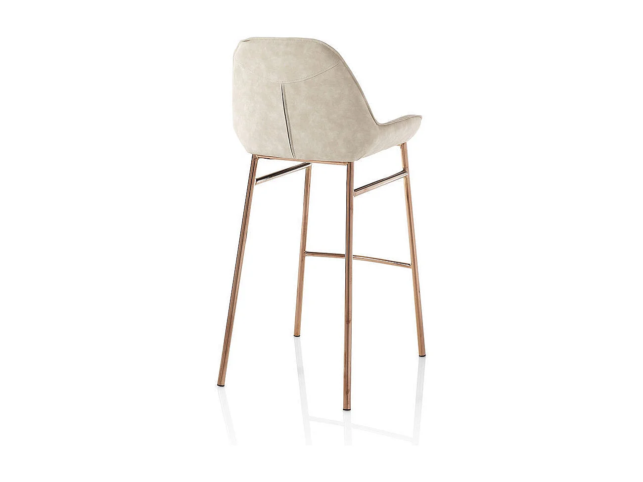 Set de 2 Tabourets NISIDA beige melange