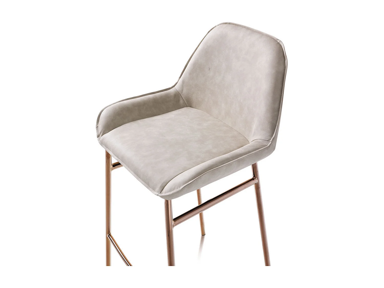 Set de 2 Tabourets NISIDA beige melange