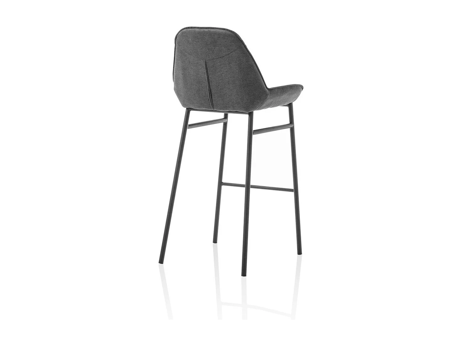 Set de 2 Tabourets NISIDA gris foncé