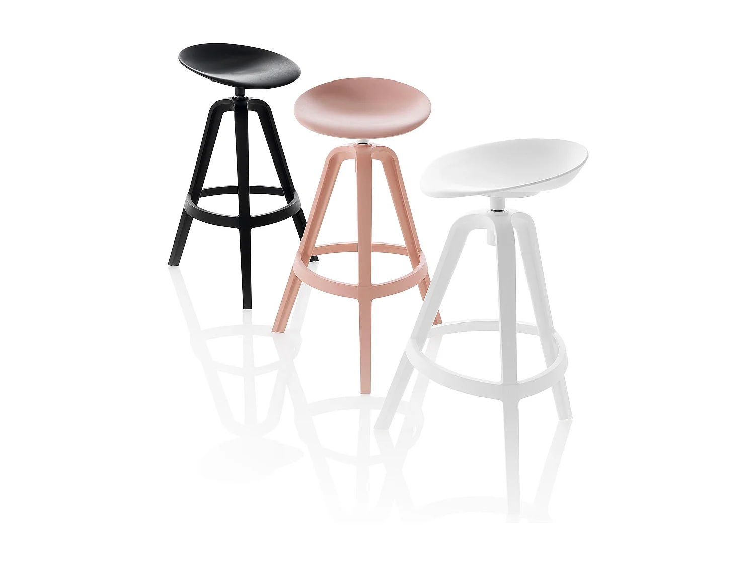 Set de 2 Tabourets intérieur/extérieur COLBY noir