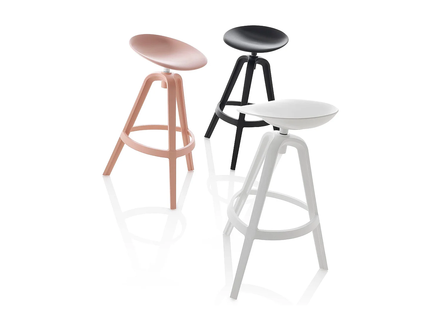 Set de 2 Tabourets intérieur/extérieur COLBY blanc