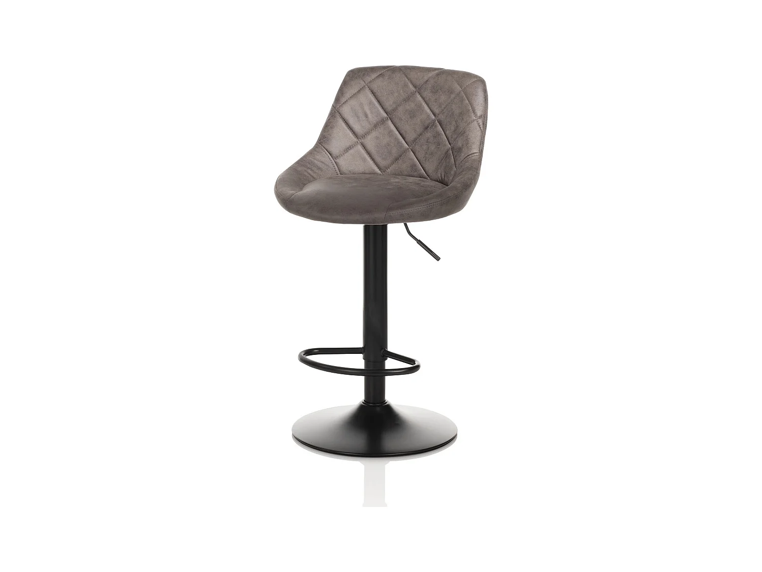 Set de 2 Tabourets BEN marron foncé