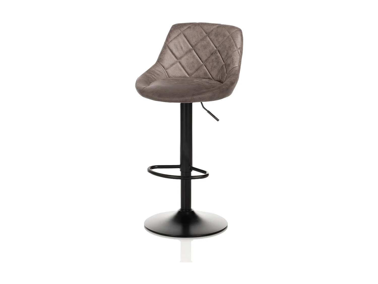 Set de 2 Tabourets BEN marron foncé