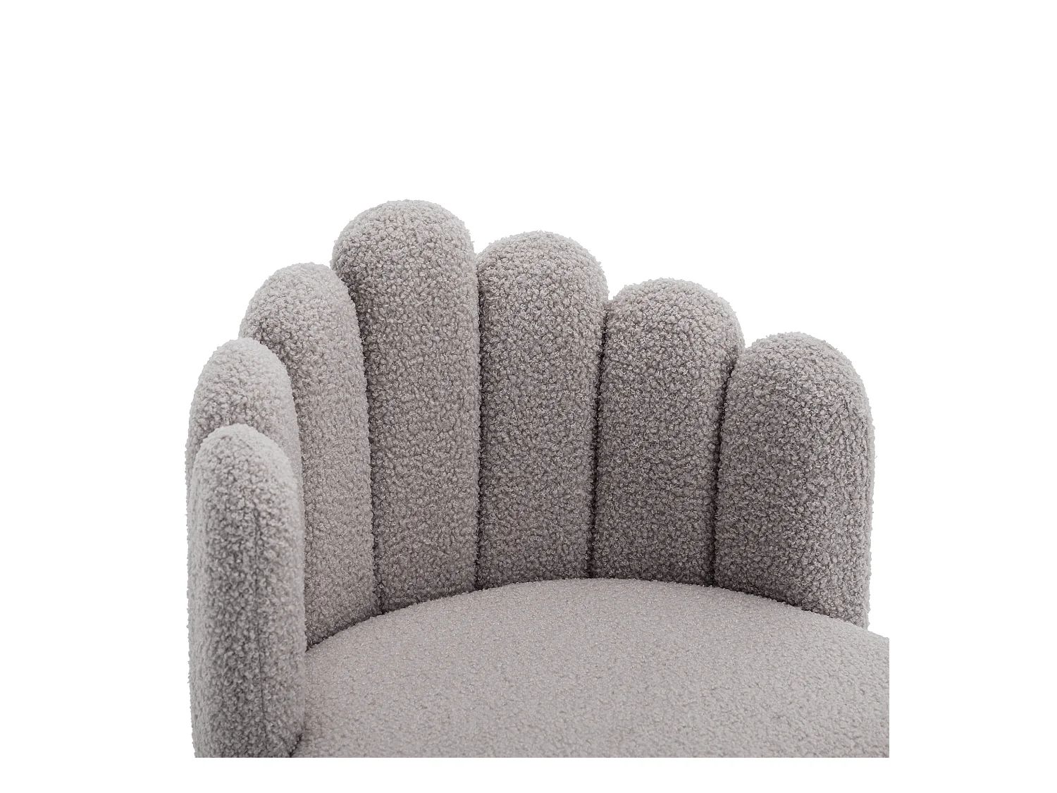 Chaise De Salle à Manger En Velours Synthétique, Set De 2, Chaise Moderne à Pied En I, Gris