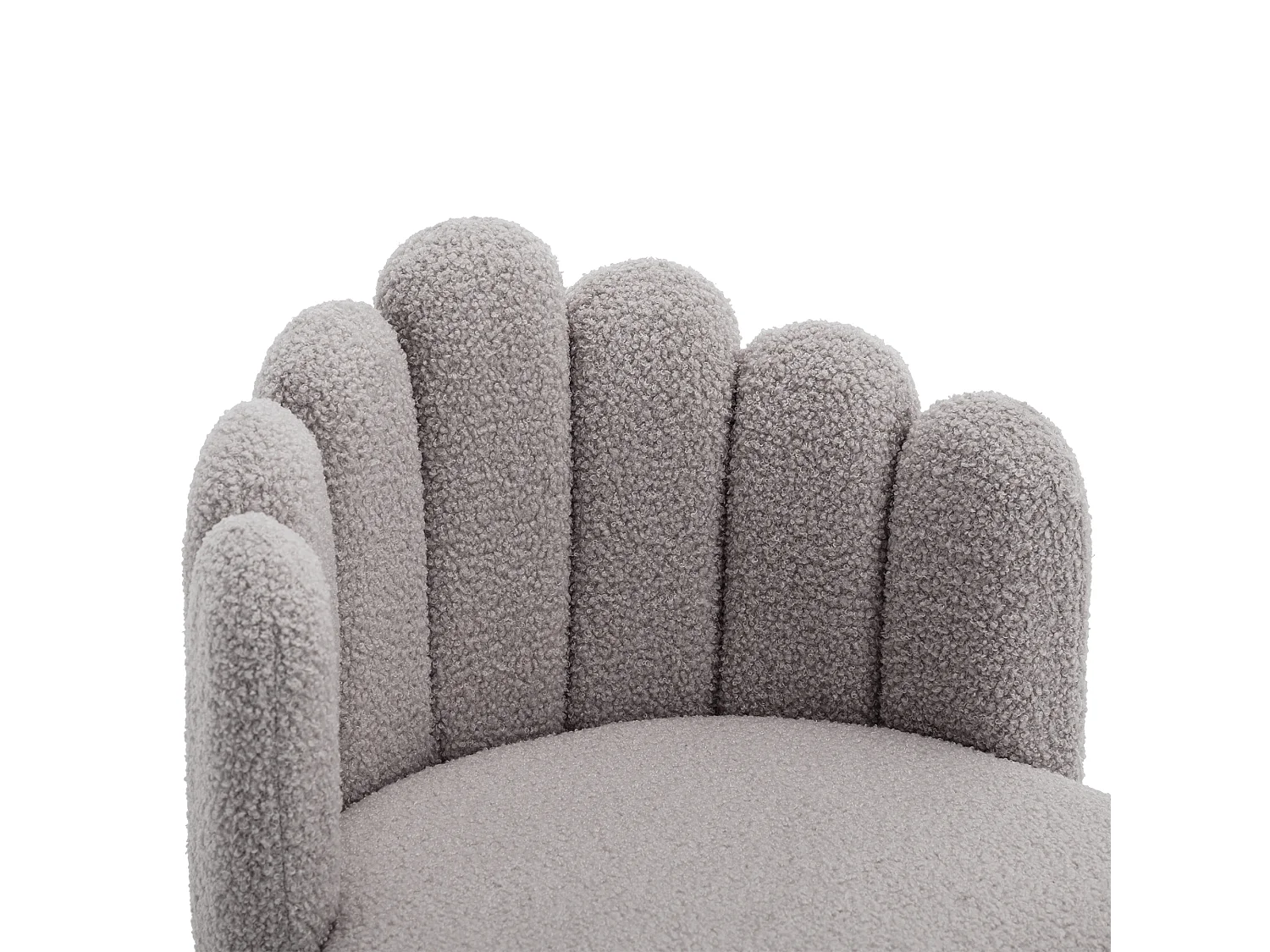 Chaise De Salle à Manger En Velours Synthétique, Set De 2, Chaise Moderne à Pied En I, Gris