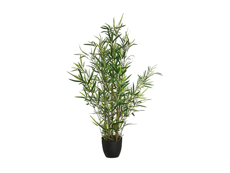 WELL HOME - Plante Bambou Artificielle H.90cm avec pot idéale pour la décoration