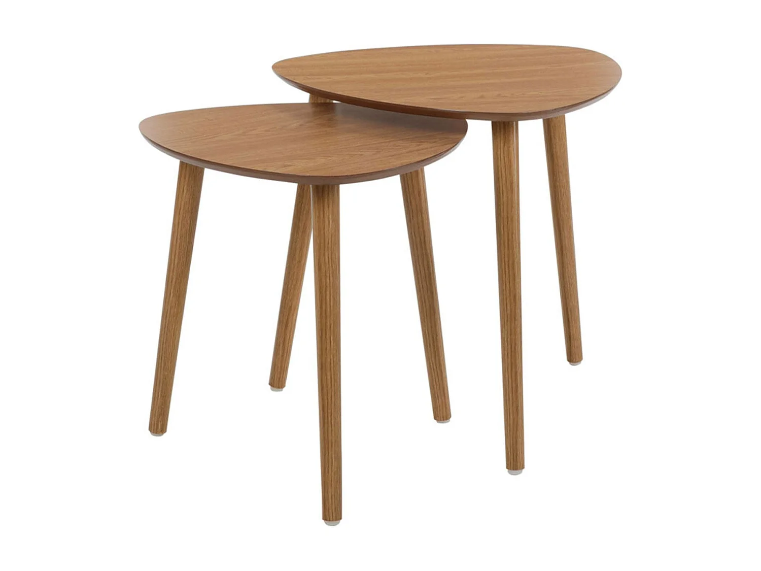 Well Home - Ensemble de 2 tables d'appoint avec plateau à bord incliné