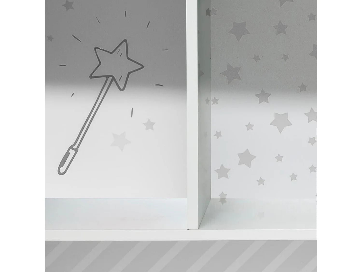 WELL HOME - Meuble de rangement enfant 2 compartiments