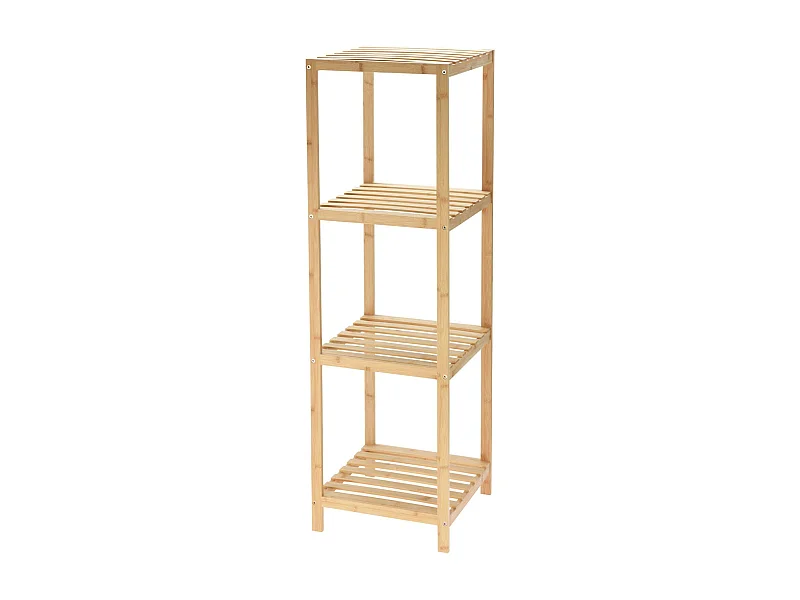 Etagère de rangement Well Home en bambou à 4 niveaux H.110cm