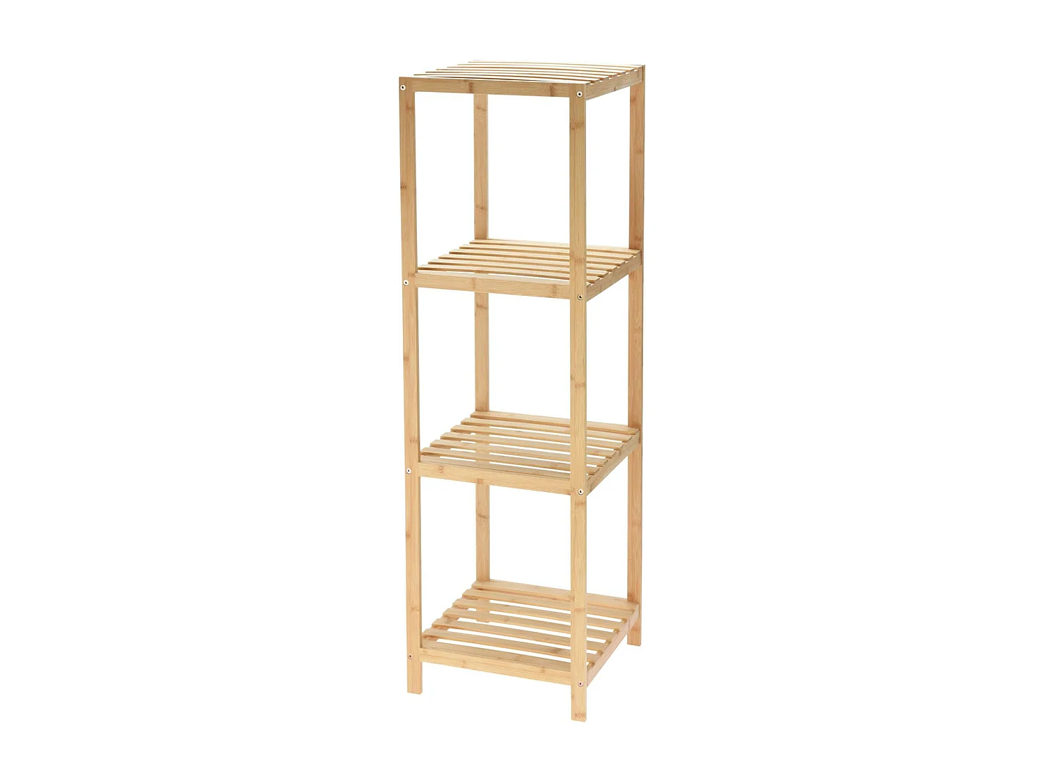 Etagère de rangement Well Home en bambou à 4 niveaux H.110cm