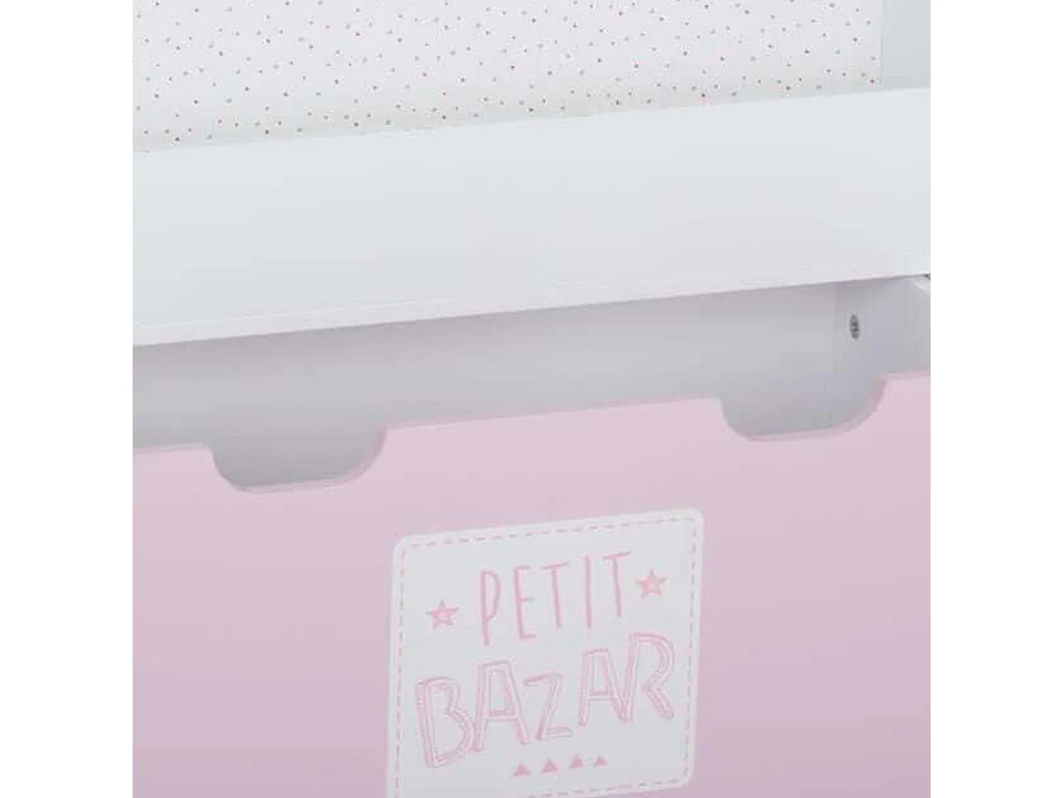 WELL HOME - Etagère avec tiroir, roulettes et design rose 62,7x30x70cm