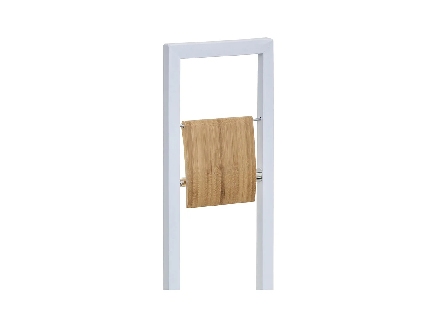 WELL HOME - Porte-papier toilette 'Natureo' avec porte-brosse WC en blanc fonctionnel Ø20x60cm