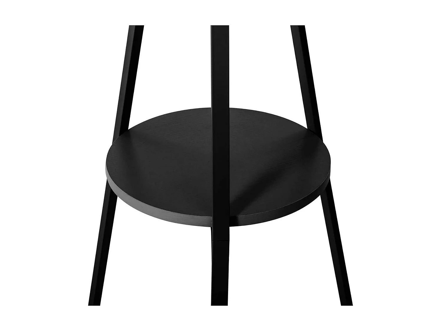 WELL HOME - Porte-manteau en bois MDF noir et métal H.180