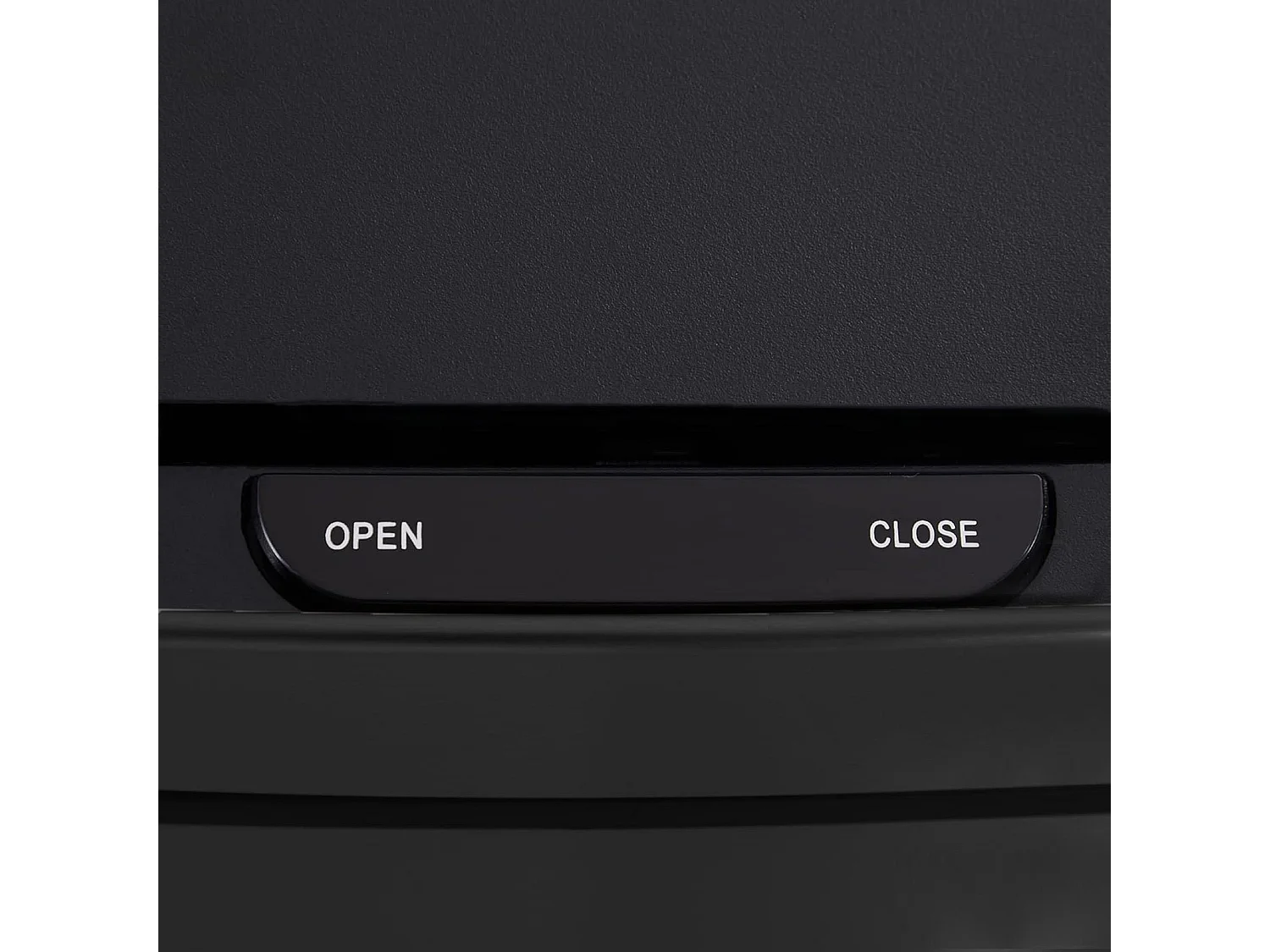 WELL HOME Poubelle de tri 62L (37L+25L), poubelle à 2 compartiments, ouverture automatique avec capteur, en inox, noir