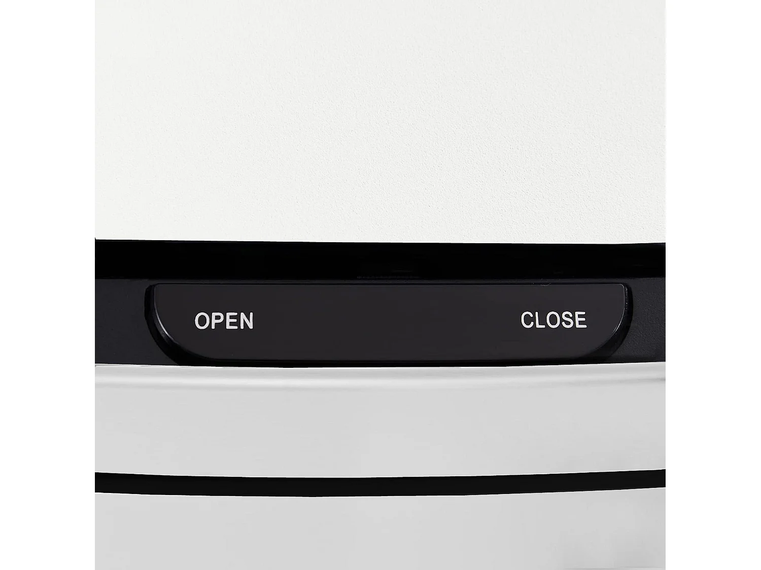 WELL HOME Poubelle de tri 62L (37L+25L), poubelle à 2 compartiments, ouverture automatique avec capteur, en inox, blanc