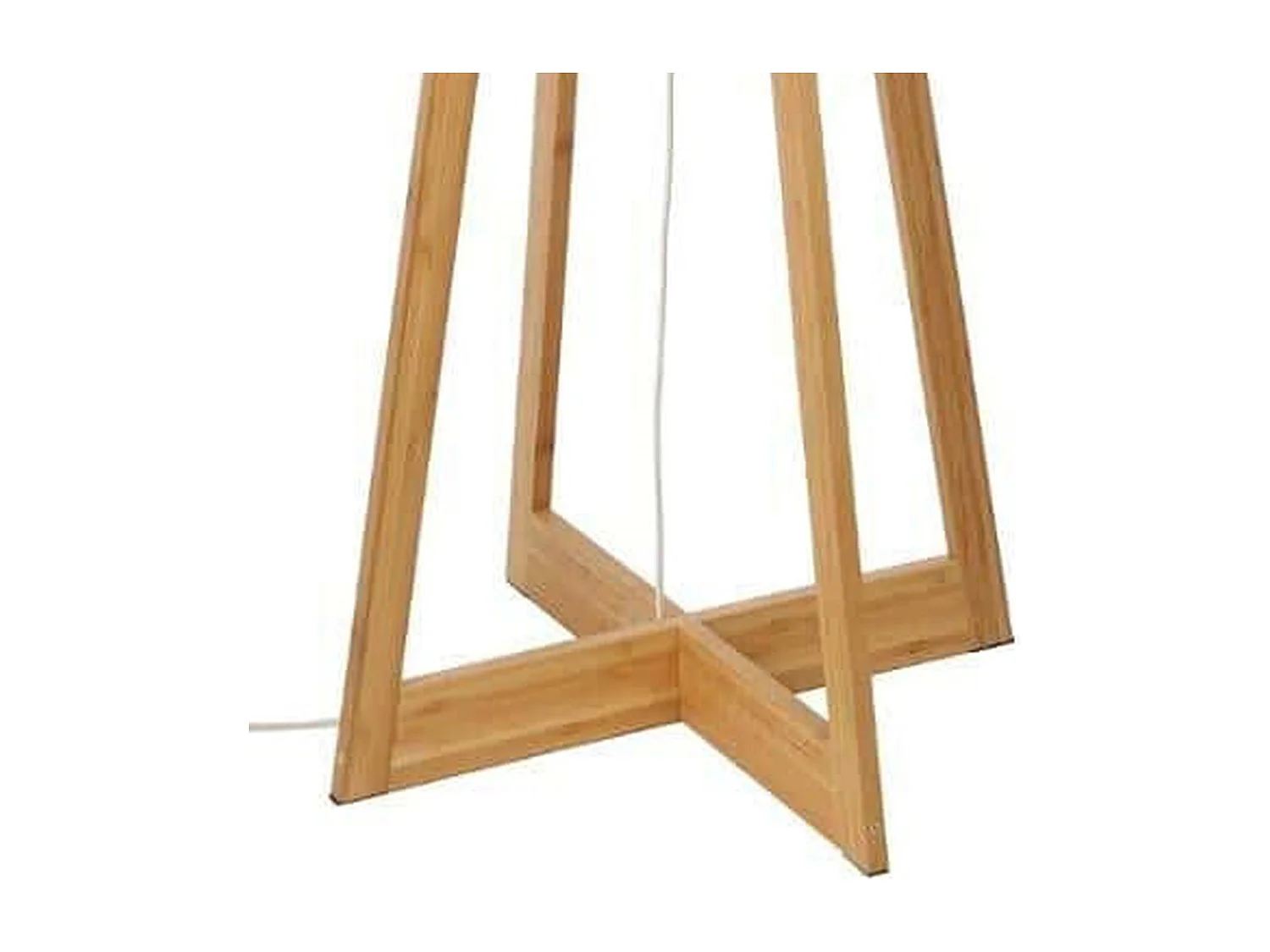 WELL HOME - Lampadaire en bambou blanc Ø50x150