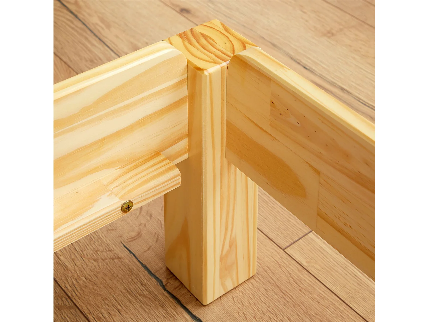 Lot de 2 lits superposables RINO 80 x 190 cm, lits simples 1 place, couchage d'appoint, en pin massif vernis naturel