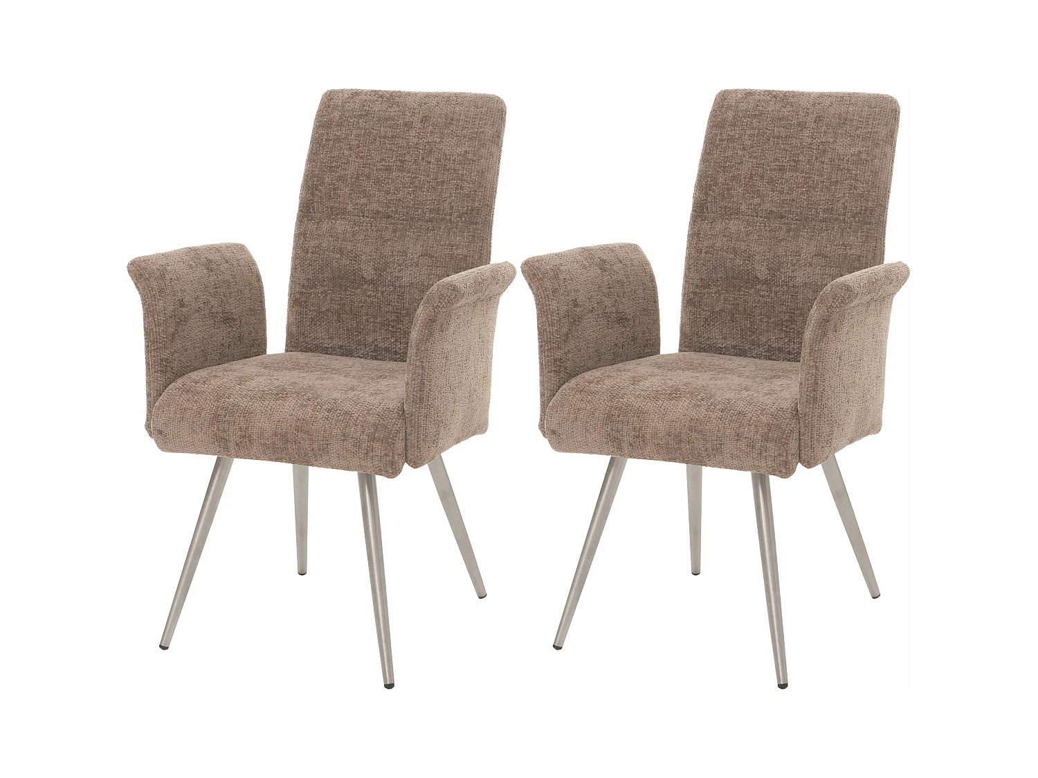Chaise de salle à manger MCW-G55 (lot de 2),  marron