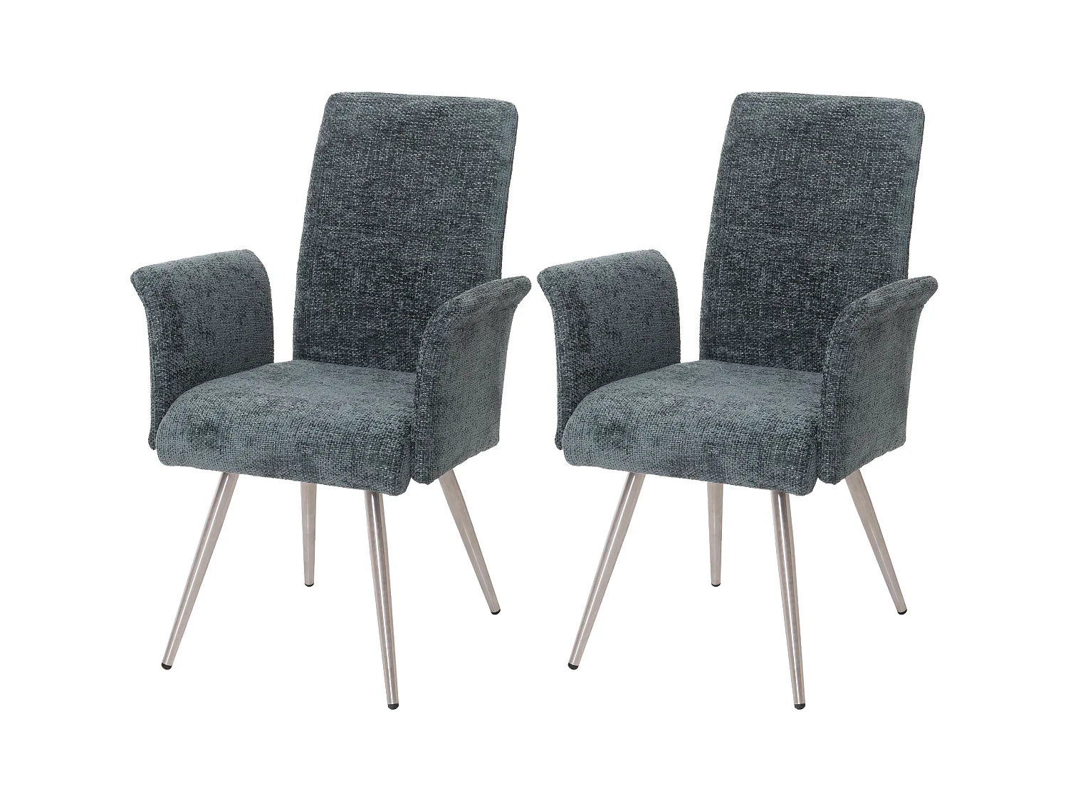Chaise de salle à manger MCW-G55 (lot de 2),  bleu-vert