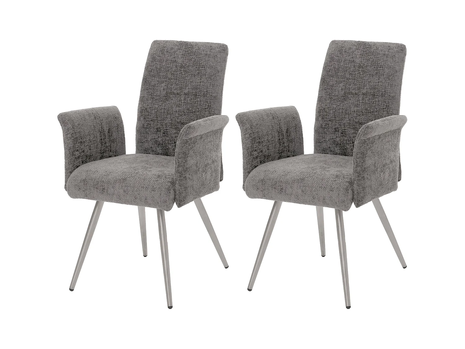 Chaise de salle à manger MCW-G55 (lot de 2),  gris foncé