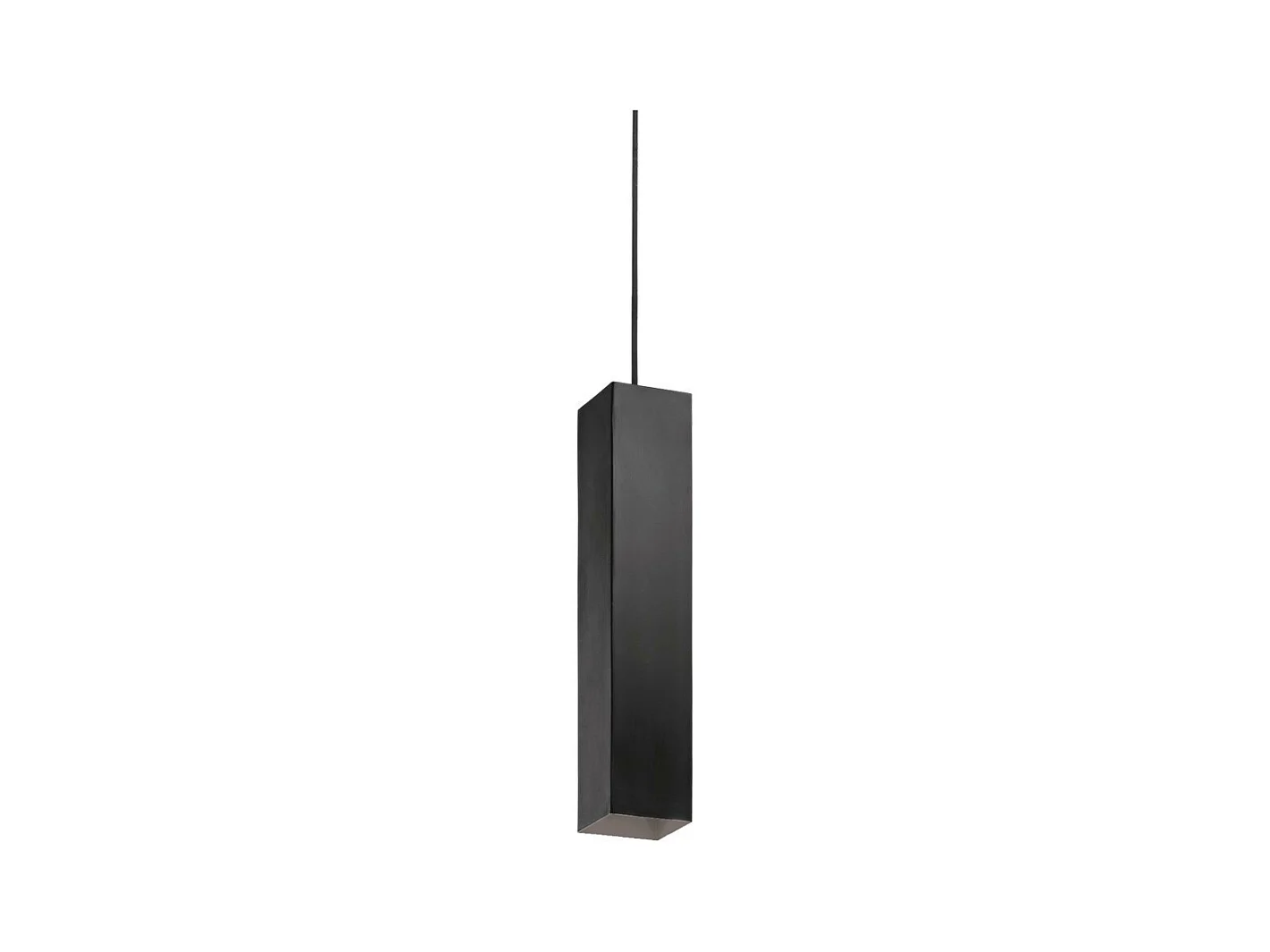 Ideal Lux Sky Plafonnier mince à 1 lumière, noir, GU10