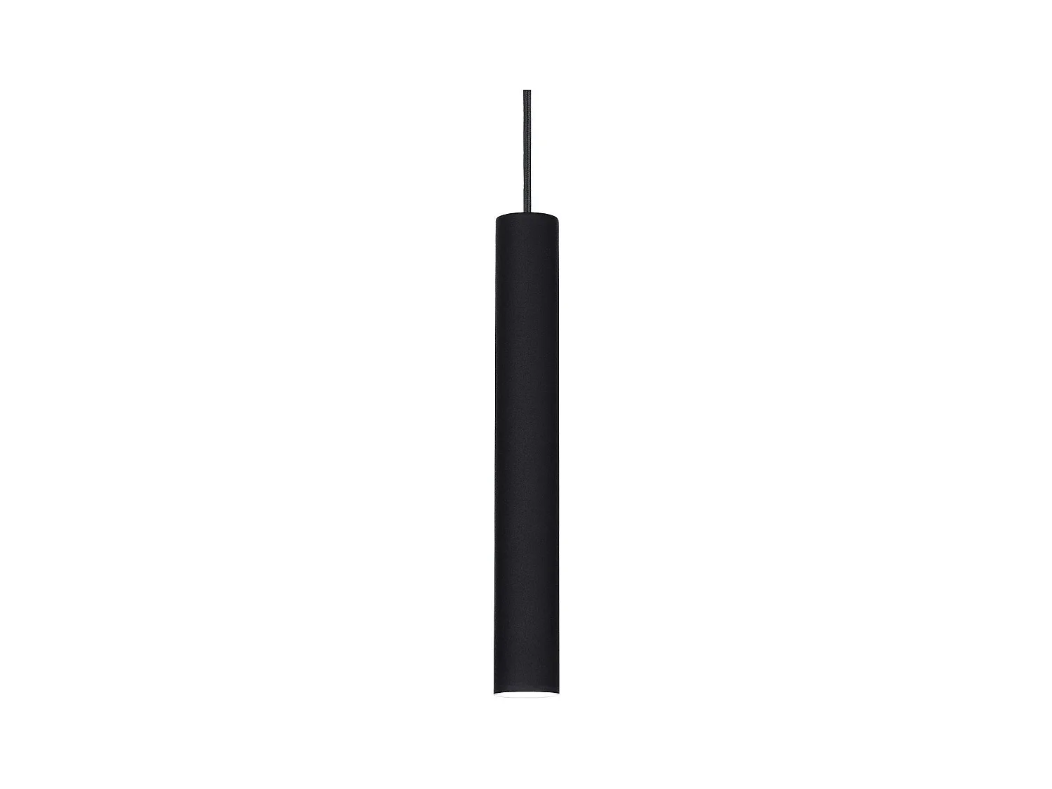 Ideal Lux Tube Luminaire suspendu mince à 1 ampoule DEL, noir