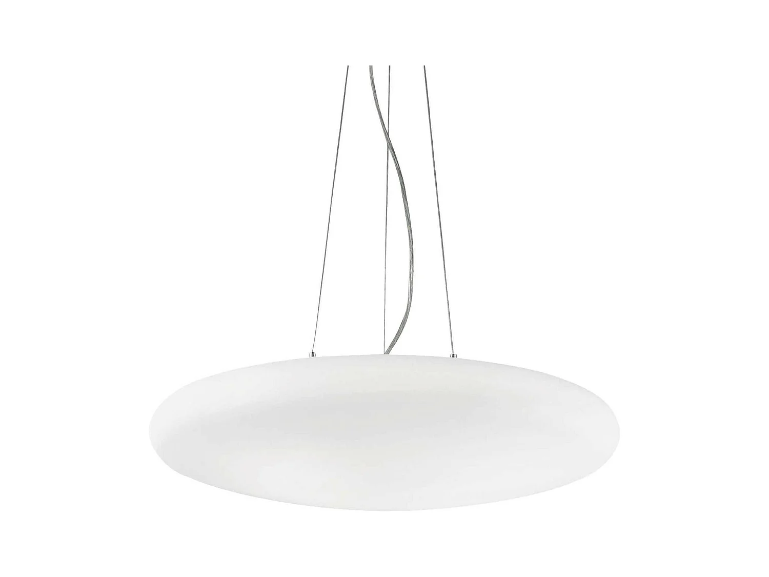 Ideal Lux Smarties Bianco Grand plafond suspendu à 5 ampoules blanc, E27
