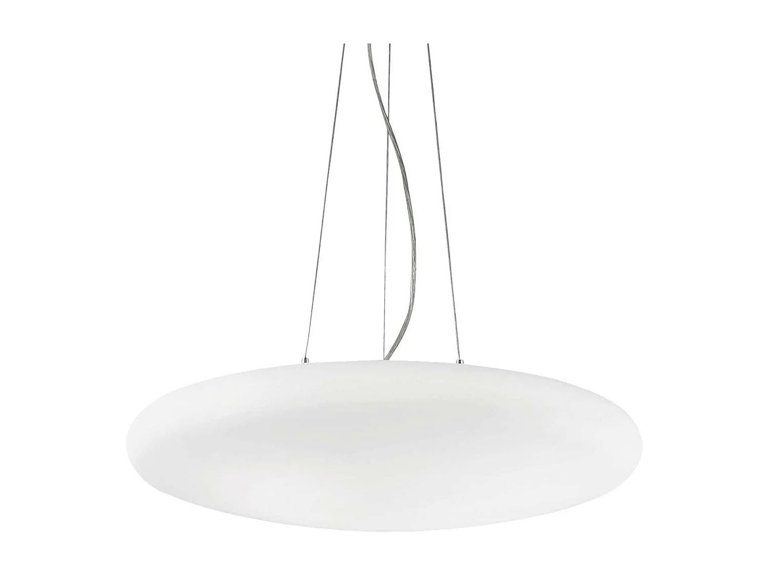 Ideal Lux Smarties Bianco Grand plafond suspendu à 5 ampoules blanc, E27