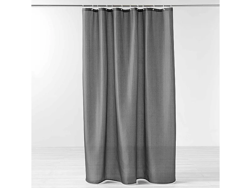 Rideau de Douche Uni "Yaline" 180x200cm Anthracite