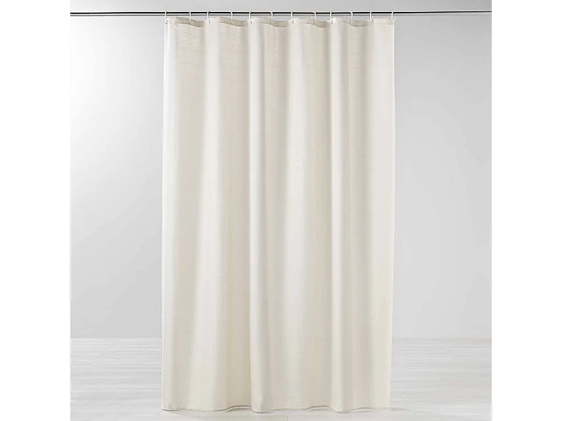 Rideau de Douche Uni "Yaline" 180x200cm Naturel
