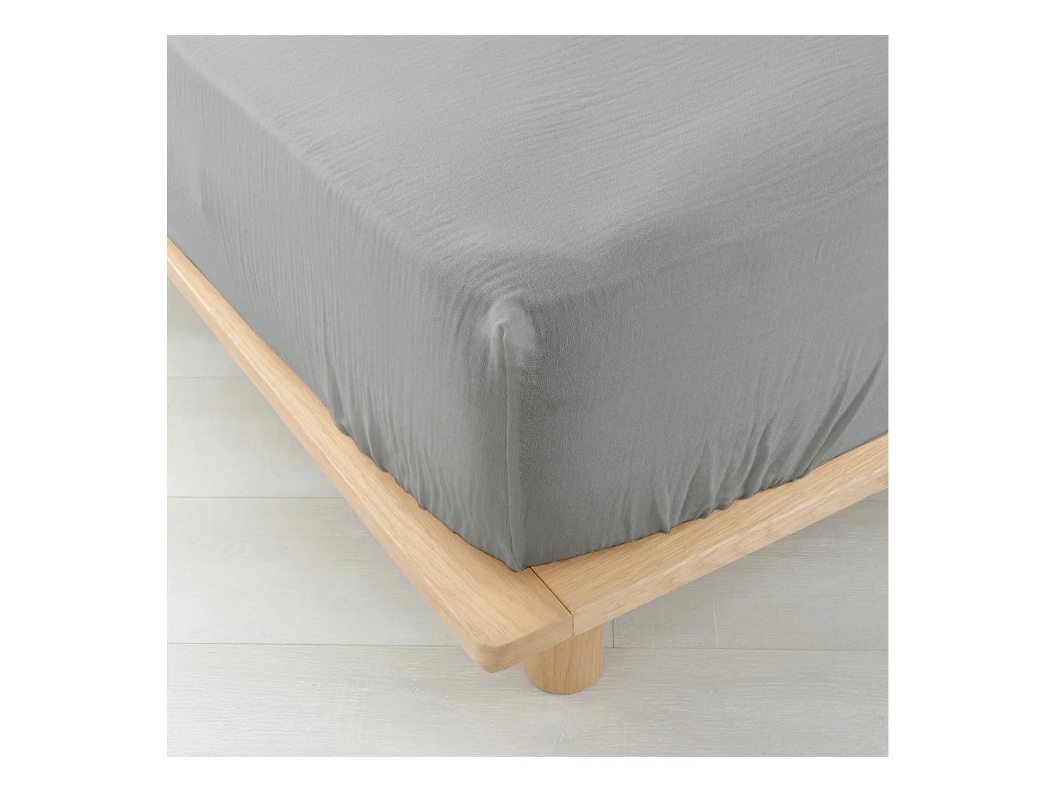 Spannbettlaken aus Baumwollgaze 140 x 190 cm