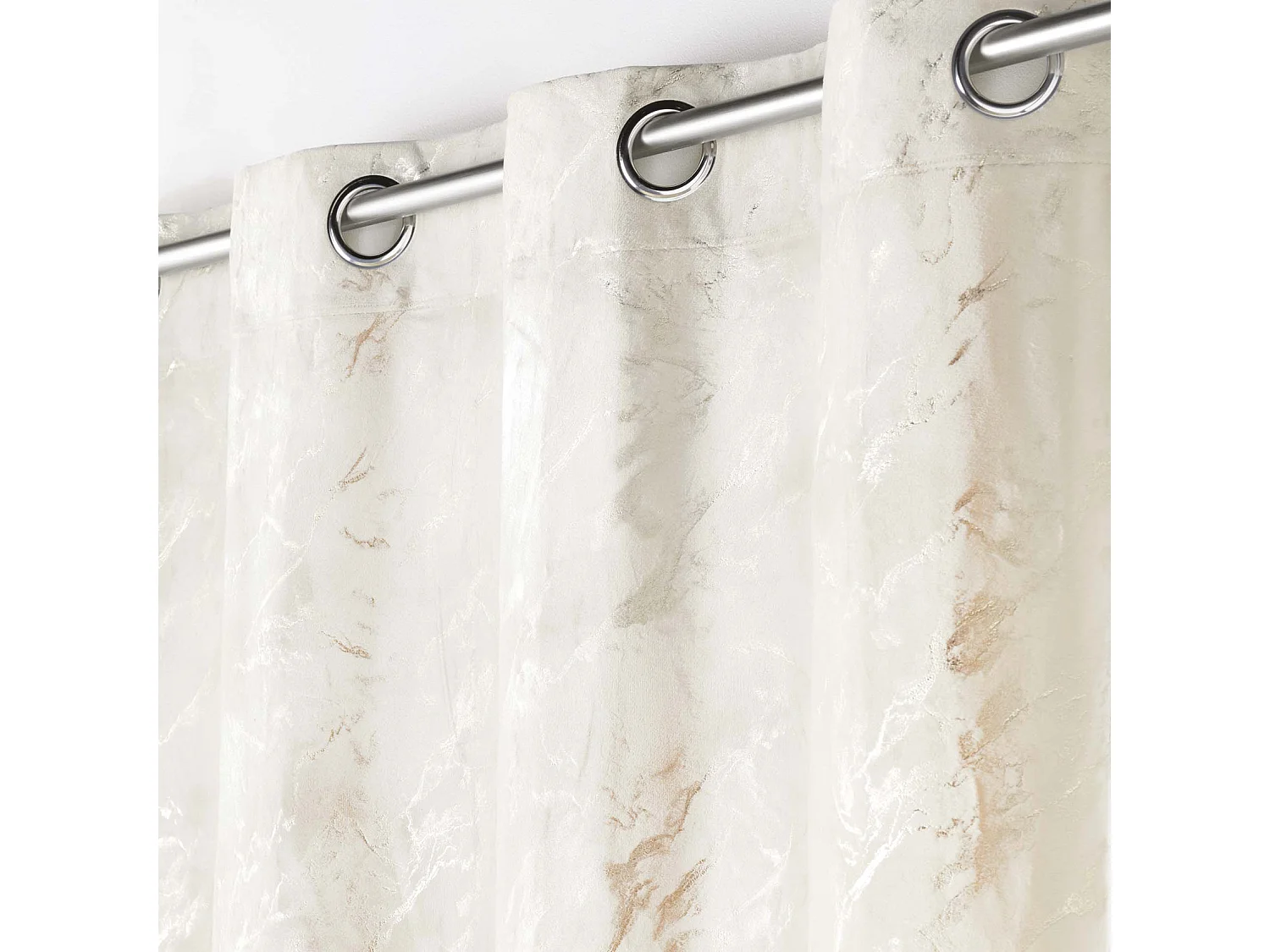 Rideau à Œillets Velours "Marius" 140x260cm Beige