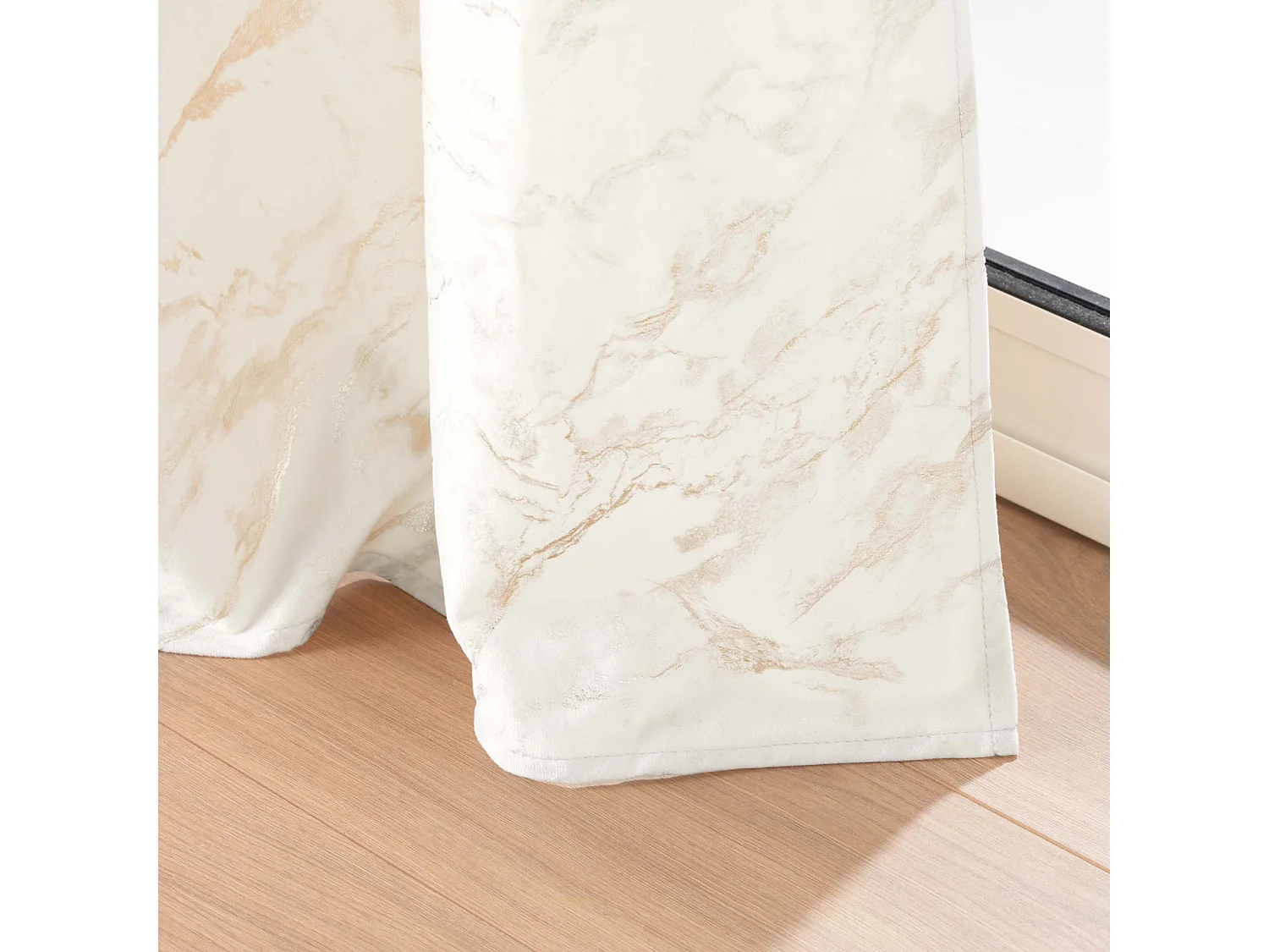 Rideau à Œillets Velours "Marius" 140x260cm Beige