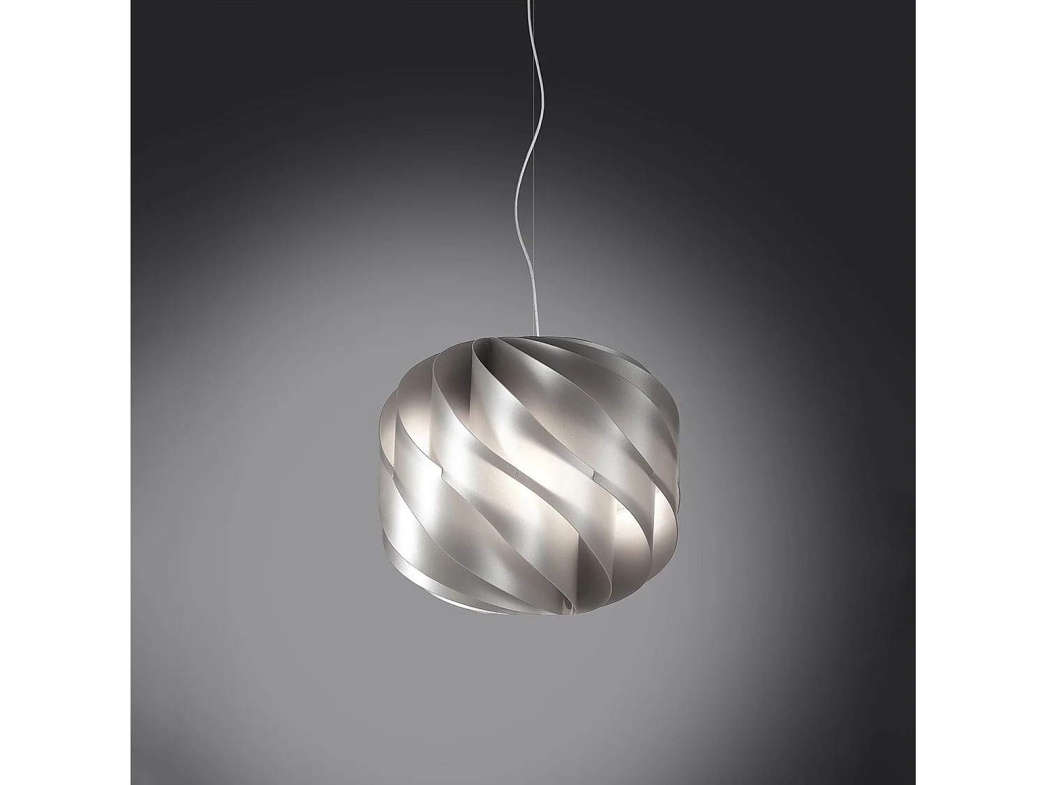 Sospensione Moderna Globe Polilux ® Argento E Metallo Cromo 1 Luce E14