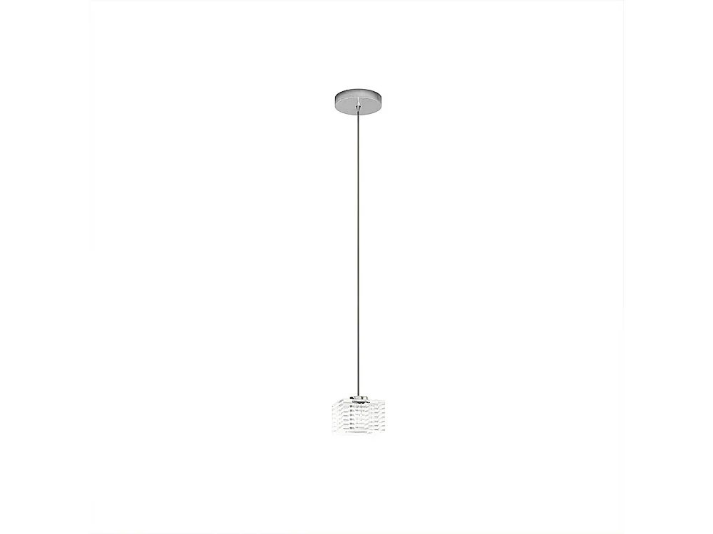 Sospensione Contemporanea Metropolitan Metallo Cromo Vetro Trasparente 1 Luce G9