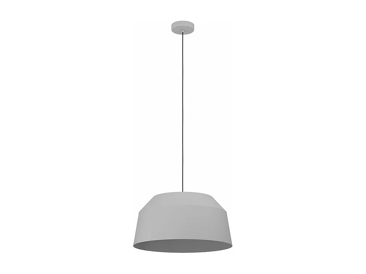 Lampadario Contemporaneo Contrisa 1 Luce Acciaio Grigio
