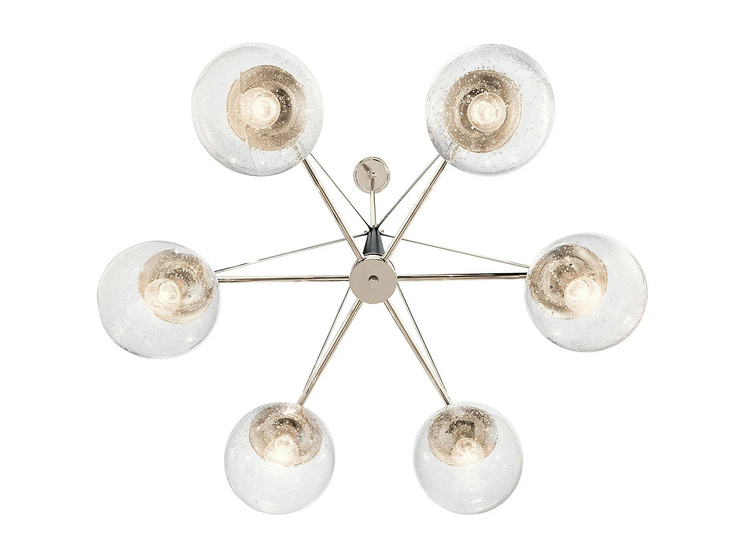 Marilyn Kichler Lustre à 6 Lumières Nickel Poli