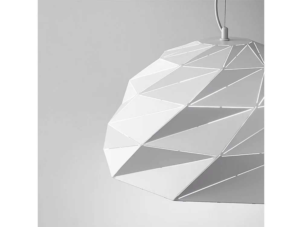 Tre-lys E27 metalpendellampe, hvid, moderne design med justerbar højde, diameter 56 cm, 10S46624 B - Perenz